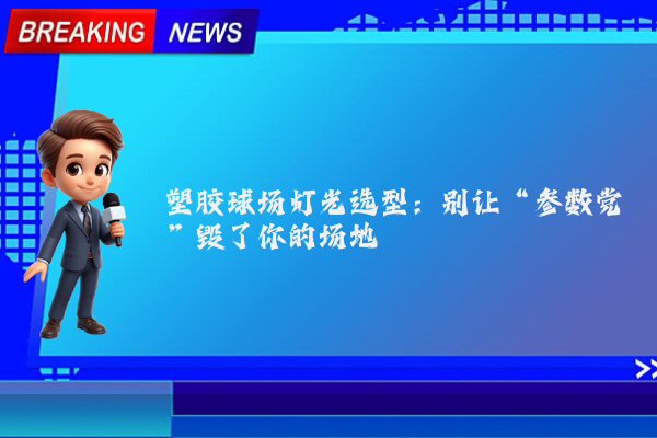 塑胶球场灯光选型:别让“参数党”毁了你的场地