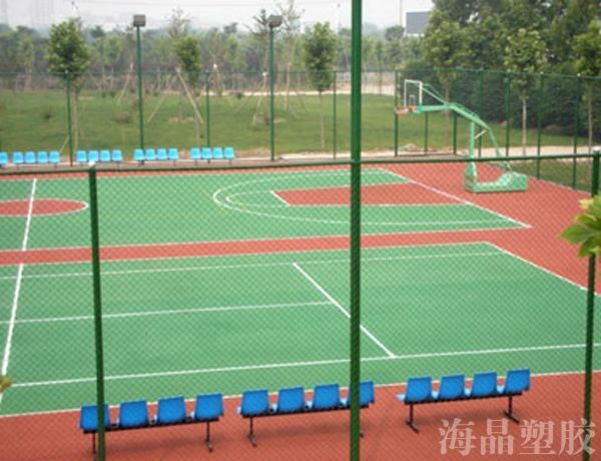 塑胶篮球场类型施工